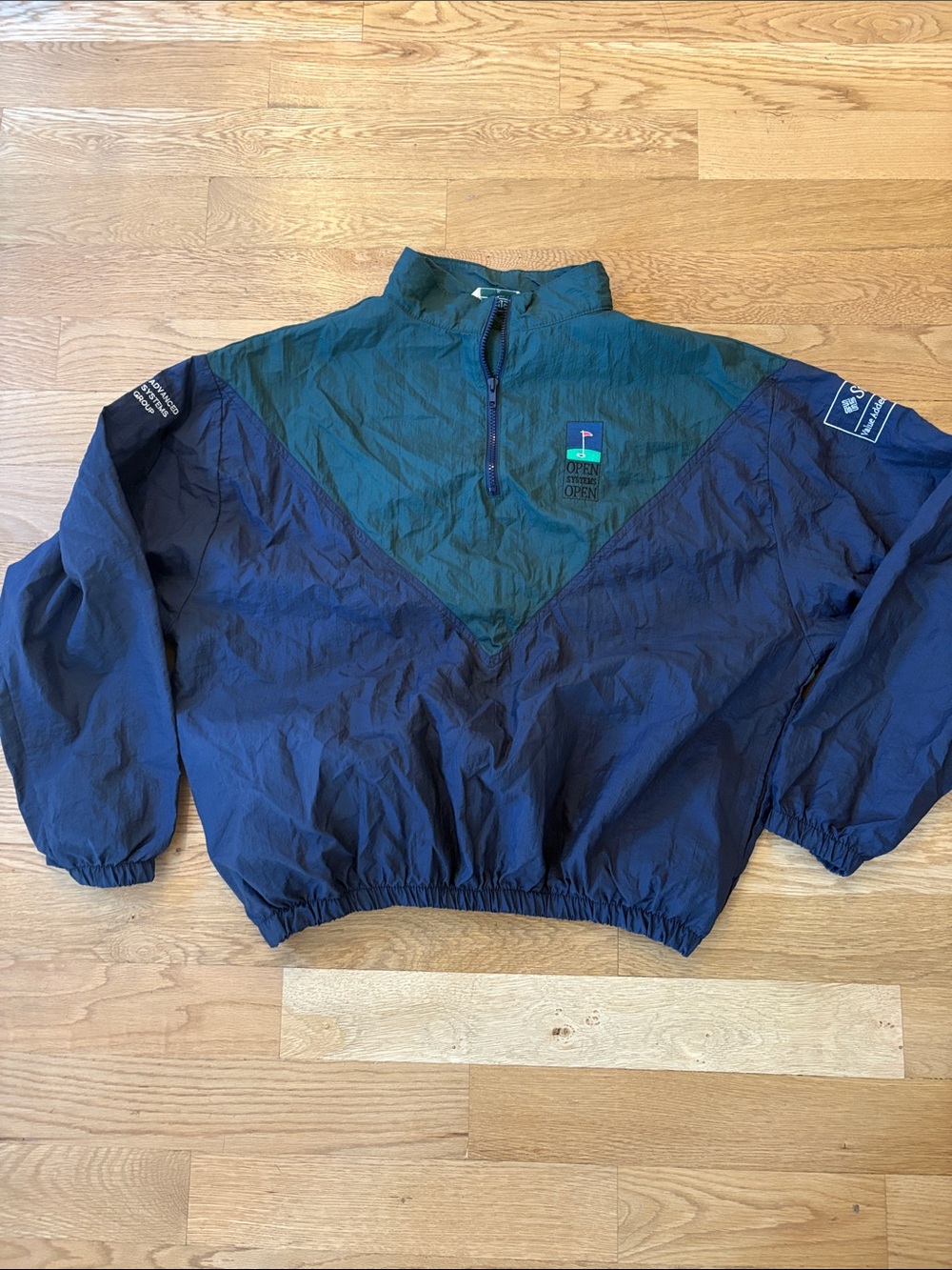 Augusta Navy & Teal Windbreaker Jacket